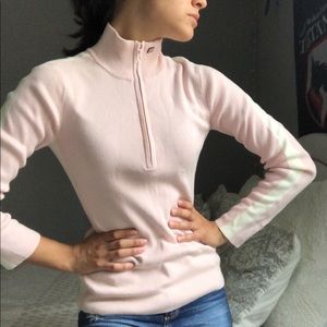 Pink turtleneck